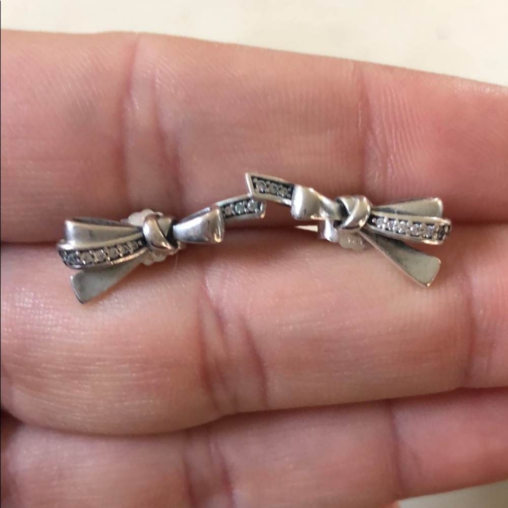 Pandora bow earrings